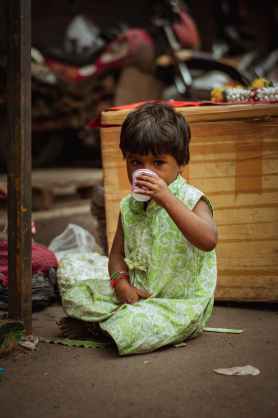 kid s green floral sleeveless top